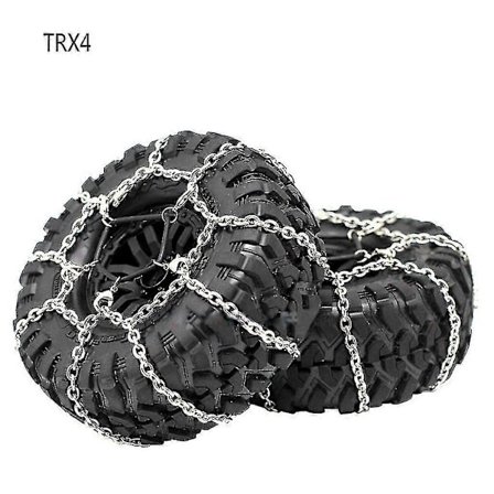 2st 1/10 Crawler Stål Snökedja För 1.9 Crawler Däck 1:10 Rc Bil Buggy Lastbil