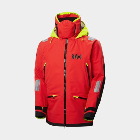 Sailing jacket Helly Hansen Ægir Race 2.0, Alert Red, men's, Large