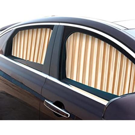 Auton sivuikkunan aurinkosuojat (2 kpl, kulta), magneettiset autoverhot t