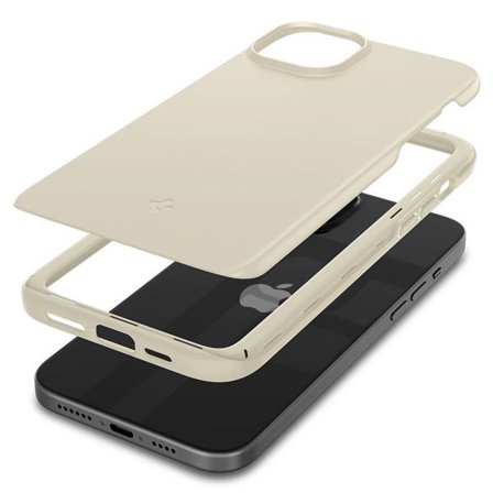 Spigen Thin Fit iPhone 15 Plus-etui - Beige