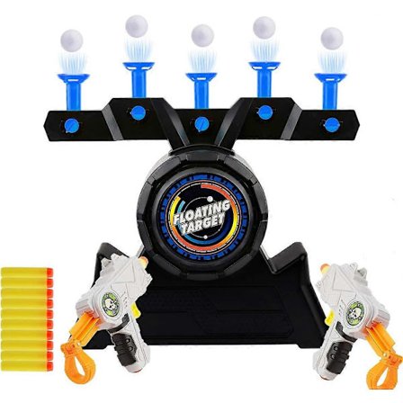 [LCS] Herefun 2 stk Pistol Mål Leker, Elektrisk Mål, Skytespill Leke, Flytende Elektrisk Oppladbar Bar + 10 Baller, Elektriske Partyspill (Blu