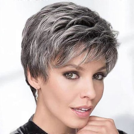 Naisten synteettinen peruukki otsatukalla