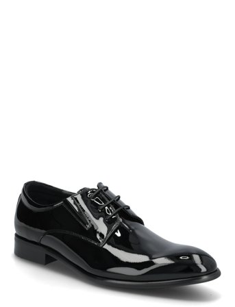 TGA by Ahler Patent Derby Shoe - Black - 47