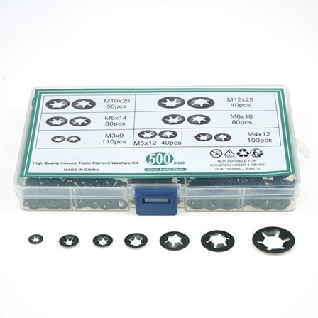 500 kpl Kuorma-auton mutterit Push Mutters Lock Keräilysarja