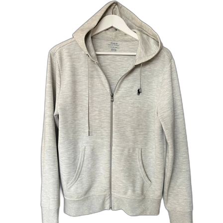 Ljusgrå hoodie från Polo Ralph Lauren