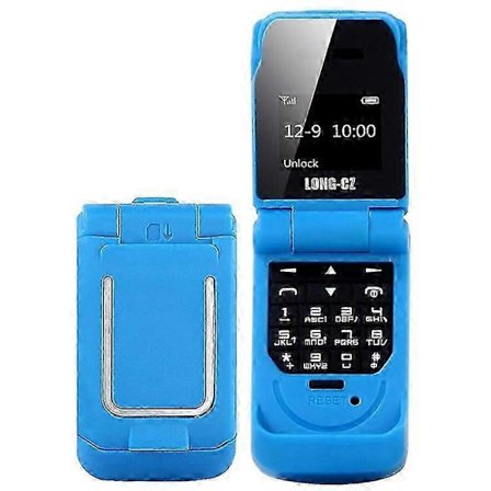LONG-CZ J9 Flip Mobiltelefon Bluetooth Oppringing Liten Telefon Støtter 2G Nettverk GSM 850 / 900 / 1800 / 1900MHz
