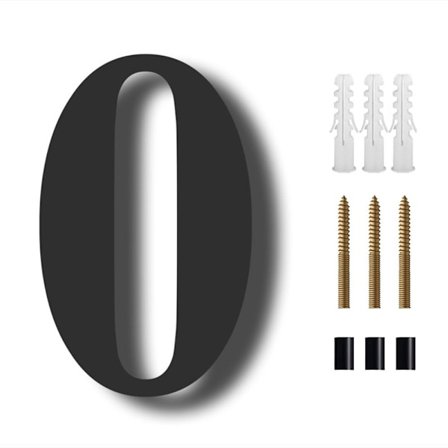 8" flytande husnummer Moderna husnummer 0 0