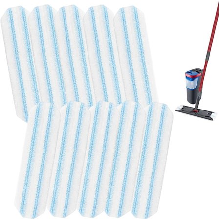 ING 10-osainen moppityyny sopii Cedar H2pro -moppijärjestelmään 11 x 40,5 cm uudelleenkäytettävä sopii Vileda H2pro -lattiamopin täyttömoppipäähän 