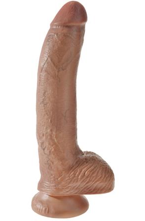 Pipedream King Cock With Balls Tan 26 cm Dildo - Blushme.se