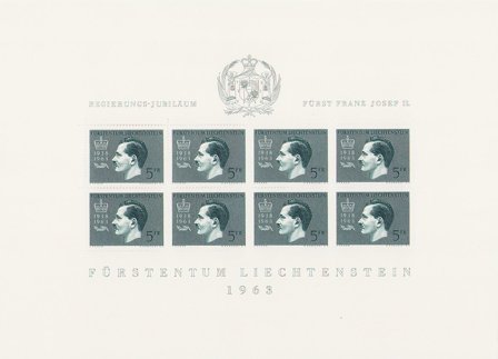 Liechtenstein 1963 - Postfrisk miniark
