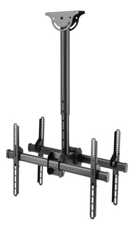 Deltaco Office ARM-0403 monteringssett - back-to-back, telescopic - for 2 LCD/plasma-paneler - svart