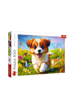Trefl Pussel 500 bitar Happy Puppy Spel & Unisex ONESIZE