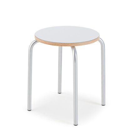 Hocker AIDA I, H 440 mm, silber, grau