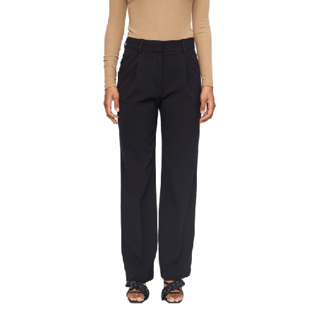 Soft Rebels Srvilja Midwaist Loose Pant Byxor Dam Svart S