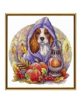 Kirjontapakkaus Taulu Syysblues