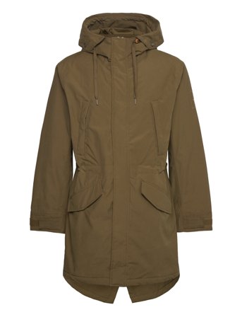 Water Resistant Fishtail Parka Dark Olive Khaki Timberland