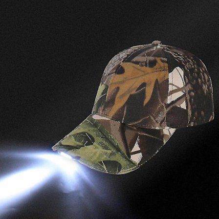 Unisex Baseballkeps med pannlampa Ljusa LED-lampor Ficklampa Fiskehatt