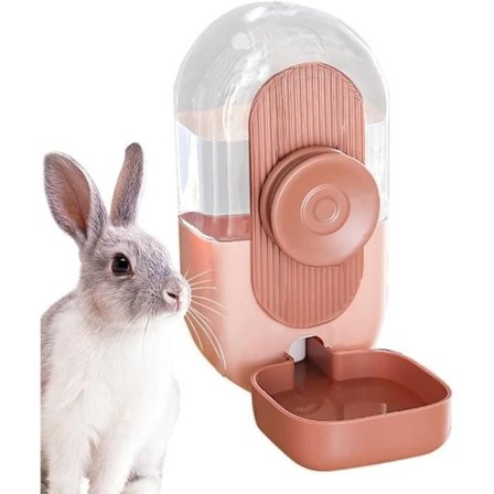 Automatisk vanddispenser til kaniner - Hvid - 800 ml - Lækagesikker