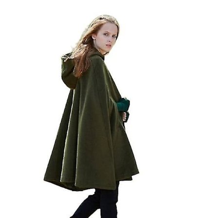 Caual Hooded Cape Coat, Fashion Lö Solid Winter Coat Yttertøy s