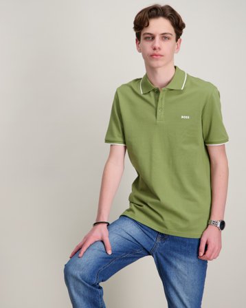 BOSS SHORT SLEEVE POLO Zielony Koszulki polo Chłopiec - Kids Brand Store