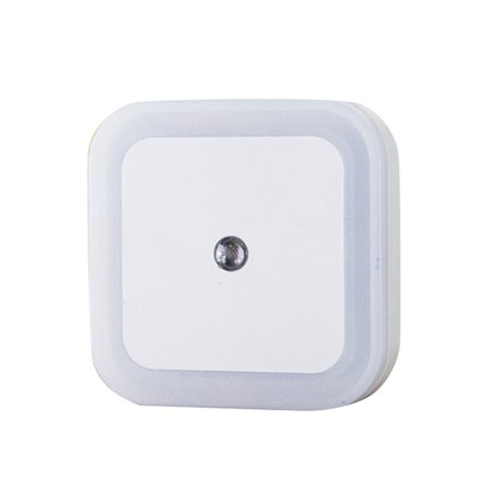 LED-nattlys intelligent lyskontroll nattbordslampe korridorlys for soverom 110V‐220V hvit EU-plugg