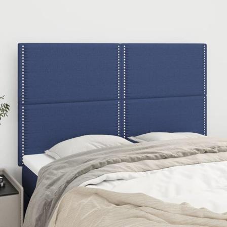 Vidaxl Huvudgavlar 4 St Blå 72x5x78/88 Cm Tyg Blå
