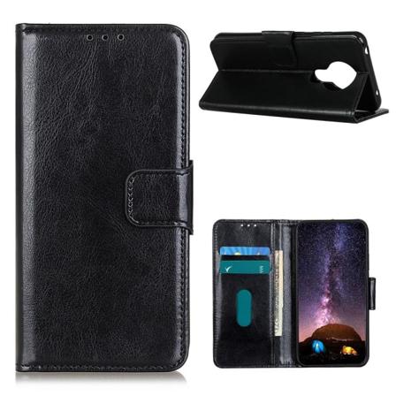 Nokia 3.4 - Crazy Horse Fodral - Svart Black Svart