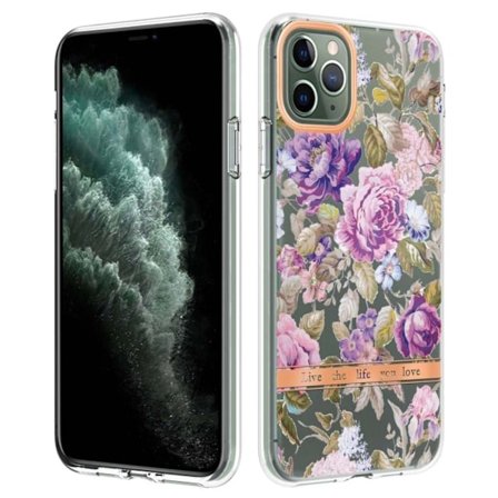 Supertunt och tåligt mjukfodral för iPhone 11 Pro Max - Lila Pion