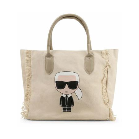 Karl Lagerfeld, Women's Bag Shopper 221W3011 106 Beżowy, Kobieta, Rozmiar: ONE Size