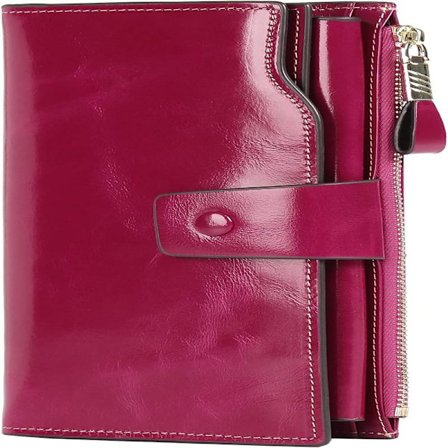 Naisten lompakko, RFID-suojaus, aitoa nahkaa, kaksiosainen, seinämalli