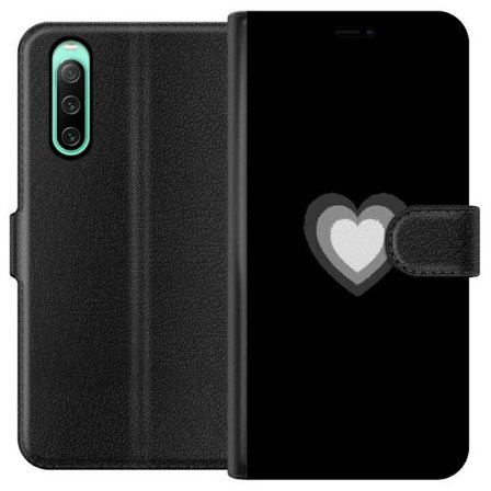 Kompatibel Tegnebogsetui til Sony Sony Xperia 10 IV Soft Glow Heart