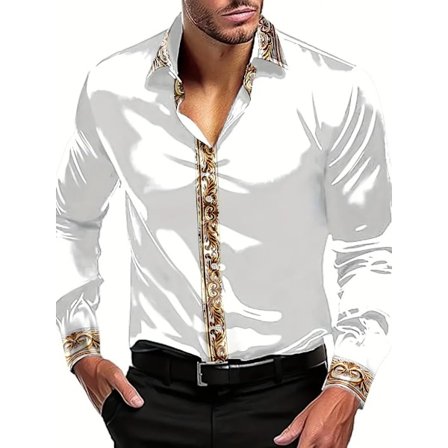 Herre Skjorter Langermet Formell Skjorte Casual Button Down Skjorter