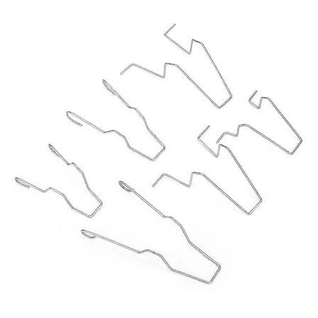 6 st 5zhsfullkit Stål Strålkastare Halvljus Lamp Hållare Fjäderklämma För H1/h3/h4/h7 (FMY)