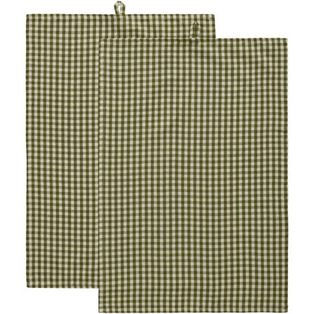 Decotique Oliva keittiöpyyhe 50×70 cm 2 kpl, vihreä