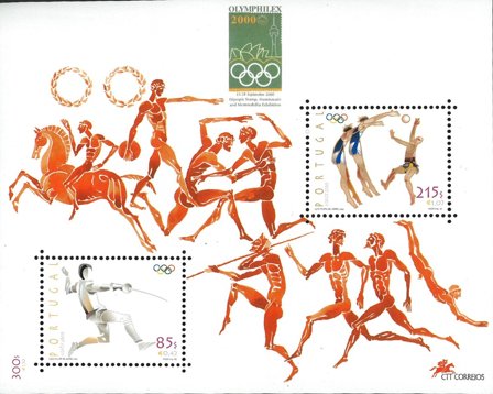 Portugal - OL i Sydney 2000 - Postfrisk miniark