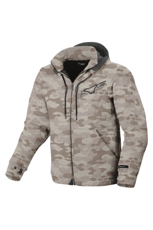 Sweat à Capuche Moto Macna District Beige L