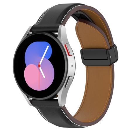 20mm urrem til Samsung Galaxy Watch6 40mm 44mm Klassisk 43mm 47m Black
