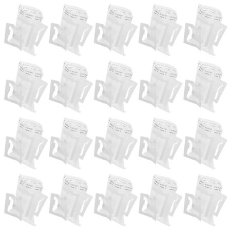 Engangs kaffeposer Bærbar kaffe for reise, camping, hjemmekontor 9.00X9.00X0.20CM Hvit hengende øredesign 50 sett