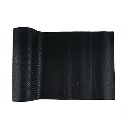 New Carbon Fiber Vinyl Sticker Car Style Diy Waterproof Adhesive Roll Wrap 12" X 50" Sheet (black)