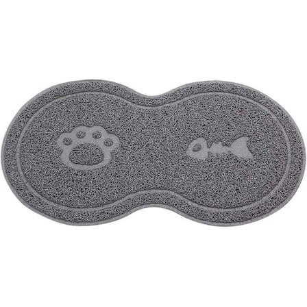 Fôrmatte for kjæledyr, hund og katt, vannskål, sklisikker, vanntett