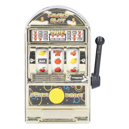 Mini Slot Machine Leksak Lättviktig Lyckosnurra Kreativ Festivalgåva Guld