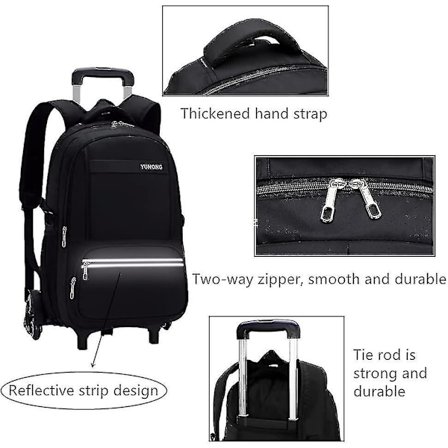 Skolväska med hjul Ryggsäck Elementary Blue