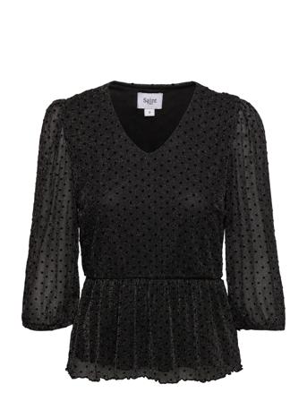 Ravensz Blouse Bluse Langermet Svart Saint Tropez