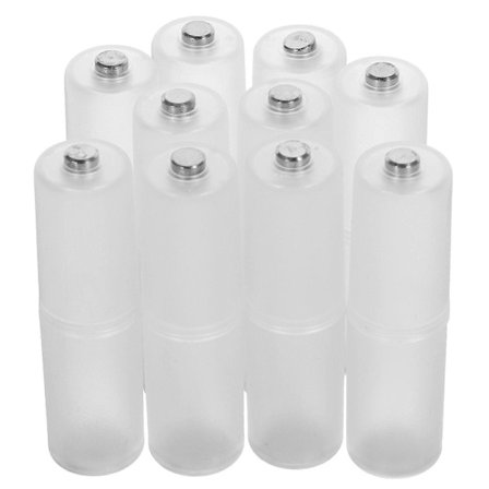 10 stk. AAA til AA Batteriadapter Batteriadapter Små Batteriholdere Batterikonverterholder[D]