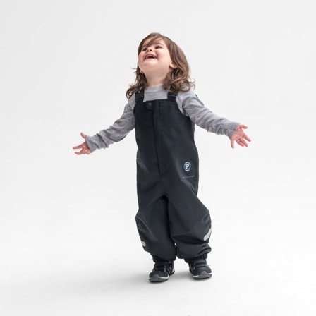 Stormy-kuorihousut Polarn O. Pyret 74 lastenvaatteet black