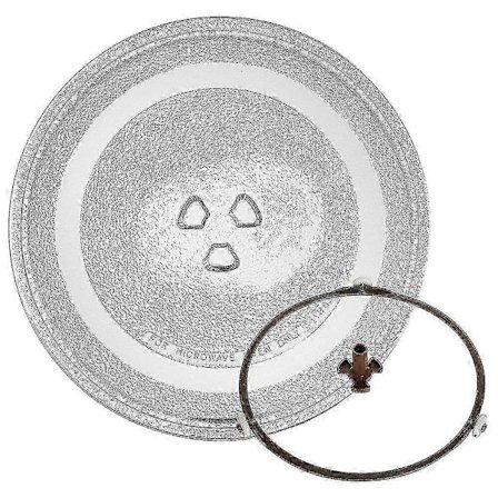 Yleismallinen mikroaaltouunin lasilevy, kestävä mikroaaltouunin lasinen pyörivä levy, pyöreä mikroaaltouunin levyn suojus