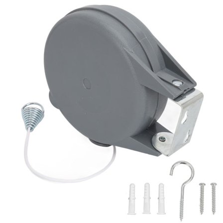 Udtrækkelig tørresnor 15 m PVC-kabel ABS vægmonteret vasketilbehør nem installation