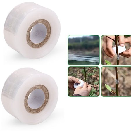 2 ruller planteparafilm tape PE selvklæbende klar podetape F