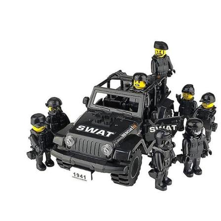 Military Special Forces Soldiers Bricks Figures Guns Weapons Compatible Armed SWAT Building Blocks