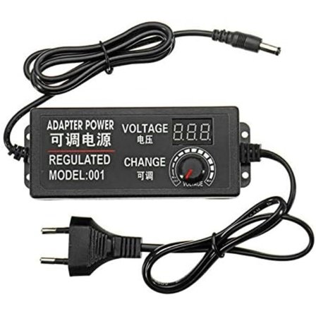 AC/DC 9-24V 3A 72W Justerbar Strømadapter Adapter Universell Strømadapter for DC Motor Hastighetskontroll